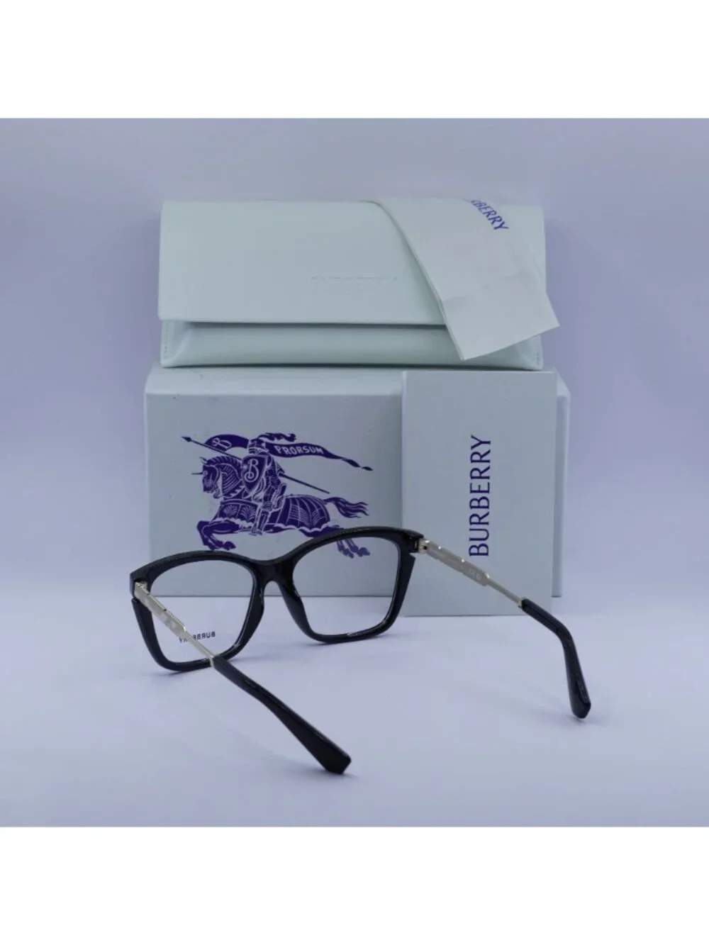 Burberry BE2427U 3001 Square Eyeglasses 52mm - Shiny Black/Gold